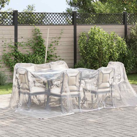 Bâche de protection Bâche transparente avec œillets 3x4 m polyéthylène CFW63013 (1/5)
