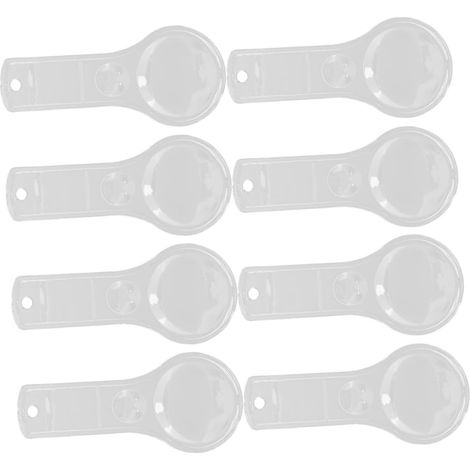 VANZACK Mini Lupa de Mano 8 Pièces 5x/10x PP pour Lectura et (1/5)