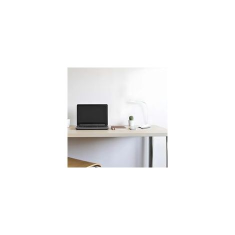 Lámpara de escritorio LED, lámpara de mesa táctil con brillo ajustable (3 niveles de brillo), lámpara de mesita de noche blanca - Crezuo