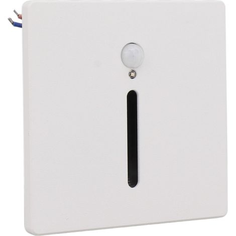 3W LED marche encastrable avec détecteur de mouvement et capteur crépusculaire 4000K, éclairage d'escalier 110-240V pour intérieur placard couloir (1/5)
