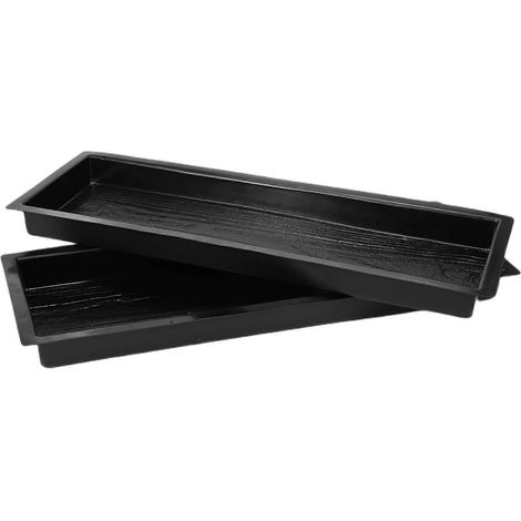 2 vieilles planches de bois pour pavage, moule en béton pour jardin--