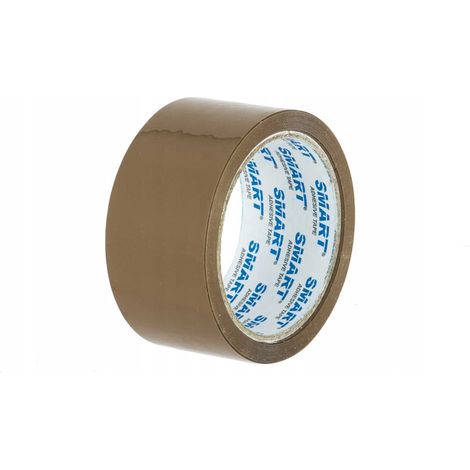Lot de 36 rouleaux de ruban adhésif d'emballage marron Smart 48/100 de 100 yards