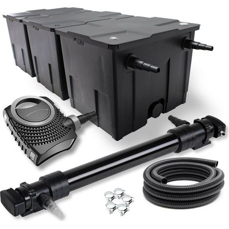 Kit set de filtration 72 watts pompe 12000 litres par heure tuyau 10 m (1/5)
