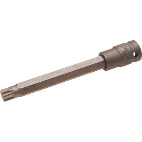 BGS Douille à embouts à choc longueur 140 mm 12,5 mm (1/2") denture multiple intérieure (pour XZN) M12
