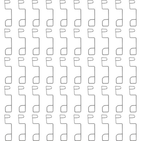50 clips de fixation pour panneaux de clôture en acier inoxydable 304, pour l'installation de garde-corps de jardin. (1/5)