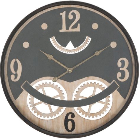Orologio da parete in metallo nero, Ø67x6,5 cm – Xxx (1/5)