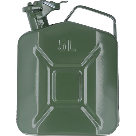 Bidon d'essence de 5 litres (13 gallon) en acier inoxydable épais avec poignée de transport (1/5)