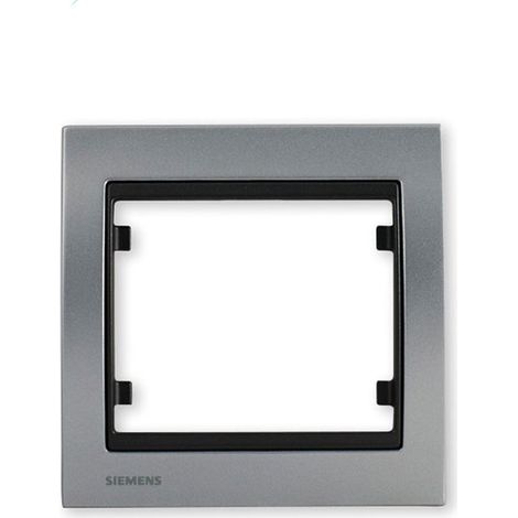 SIEMENS DELTA IRIS PLAQUE SIMPLE MÉTAL ALU SILVER SIE266580 (1/2)