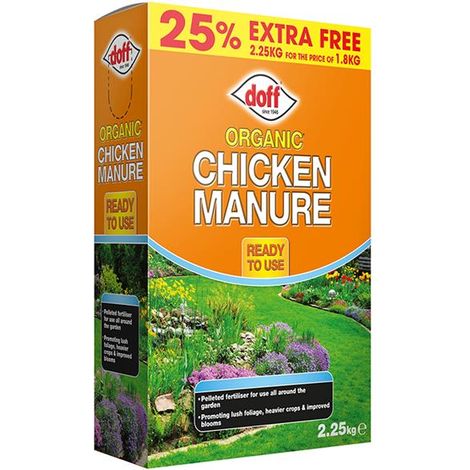 DOFF F-MP-B25-DOF-01 Organic Chicken Manure 1.8kg + 25% Free DOF4008