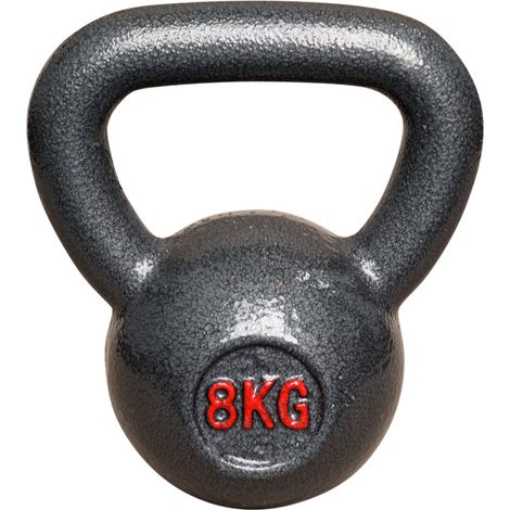 Kettlebell aus Gusseisen - Fitness Kugelhantel - 8kg