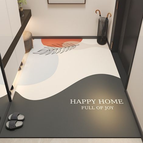 Ede Une feuille unique annonce l'automne - Impression verticale 5080cm (cuir) Tapis de sol en cuir imperméable et résistant à l'huile, lavable et facile d'utilisation, adapté à un usage domestique, y  (1/5)