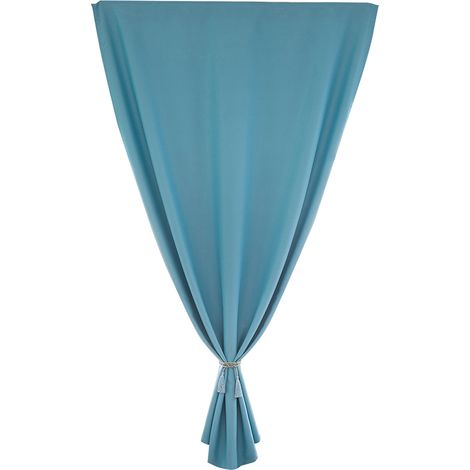 Rideau Aoresac Home (1 pièce), rideau occultant uni et simple avec fermeture Velcro double face, décoration en tissu pour salon et chambre (1/5)