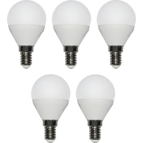 Pack of 5 E14 LED Energy Saving Bulbs - 5 x 3 W - 250 lm - Warm 3000 K (1/5)