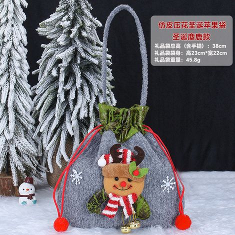 Christmas apple bags, gift bags, Christmas Eve apple packaging bags, candy gift bags, Christmas fruit