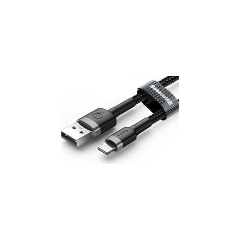 Cavo USB Lightning Baseus Cafule 2.4A 1m (grigio-nero) (1/4)