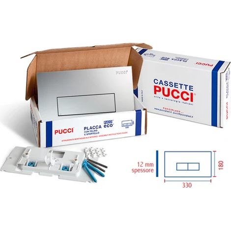 Kit Placca Sara Sp 12 mm per Cassette Pucci dal 1992 al 2010 Cromo (1/2)
