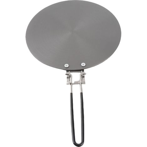 Toivize Wärmeverteilungsplatte für Gasherde, 24 cm, Aluminiumlegierung, 4 mm dick, antihaftbeschichtet, mit abnehmbarem Griff (1/5)