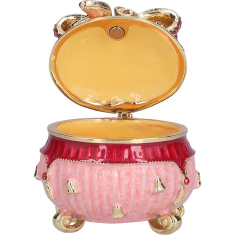 Coffret de rangement bijoux design, finition brillante, boîte miniature élégante pour décoration, cadeau, table de maquillage ou bibliothèque (1/5)
