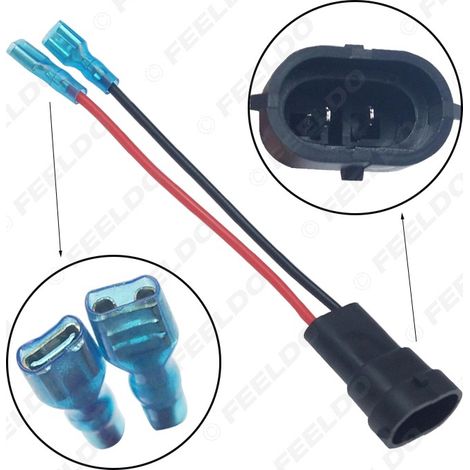 Câble adaptateur pour connecteur de lampe HID H11-11 vers 6,3 mm, douille pour ampoule LED automobile