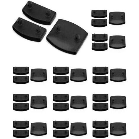 Lot de 36 Embouts pour Lattes de Sommier, Support Latte Sommier, Incluant 24 Embouts Latéraux et 12 Supports Centraux, Capuchons de Remplacement en Plastique pour Lattes de 5,3 cm à 5,5 cm
