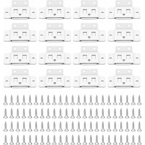 Lot de 16 équerres fixation rapide pour meubles, d'angle robustes (1/5)