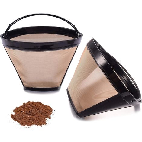 Filtre à café ou panier, 2 filtres, réutilisables, compatibles Ninja, pour machine à café, porte-filtre ou infusion par percolation.-AquaForge (1/5)
