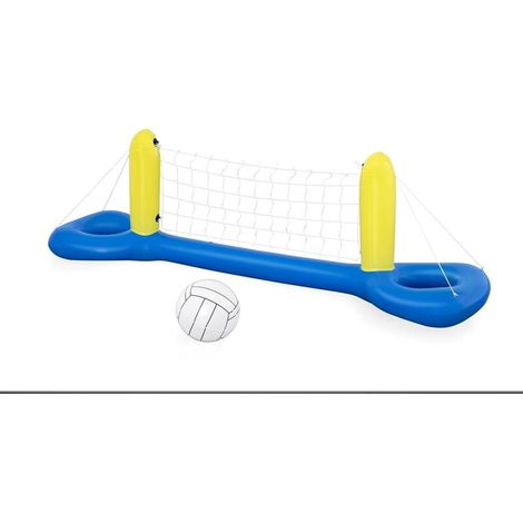 Rete da pallavolo galleggiante con palla 244 x 64 cm - Crezuo