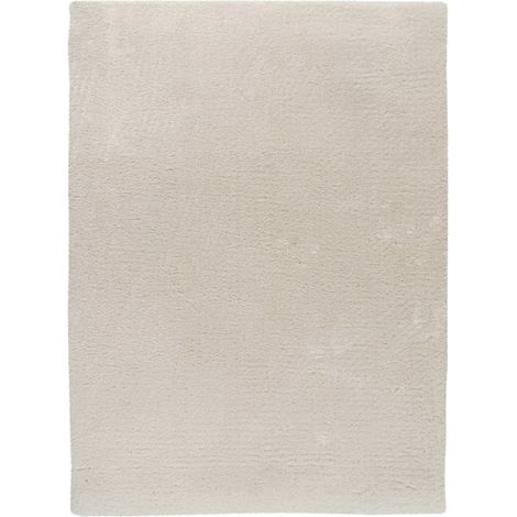 Tapis shaggy ivoire ultra doux et résistant - 170 x 120 cm (1/5)