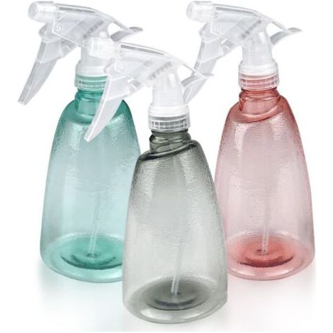 Pair 3 Pièces Vaporisateur Vide 500 ml, Rechargeable Gâchette en Plastique Flacon Pulvérisateur, 2 Pulvérisation Modes Transparent Spray Bouteilles, pour Nettoyage, Plante, Cheveux, Jardin (1/5)