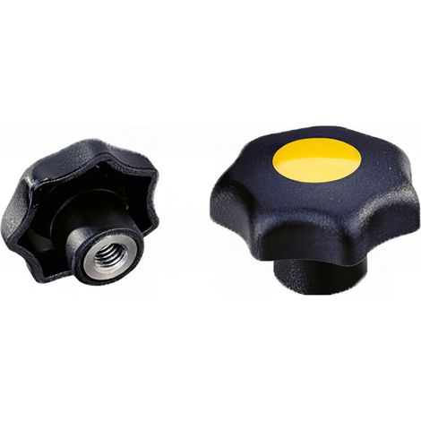 Poignée étoile M10 x 50 mm insert fileté (1/2)