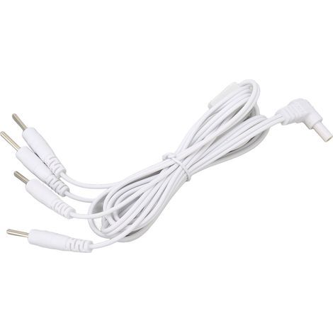 Câbles de remplacement TENS 2,35 mm pour électrostimulation - Fils de connexion 1,2 m
