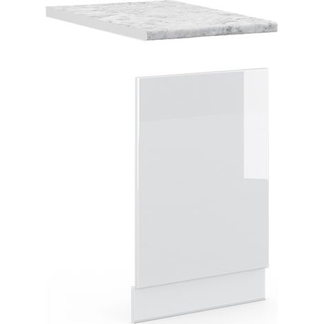 Pannello frontale Fame-Line, Bianco lucido, 45 cm , PL Marmo, Vicco (1/5)