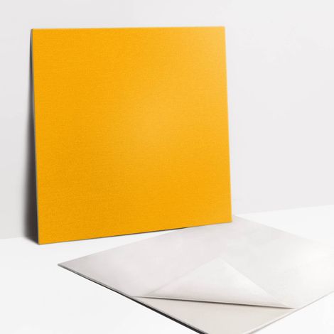 Carrelage autocollant - Vinyle - Coloris Orange 9x30x30 (1/5)