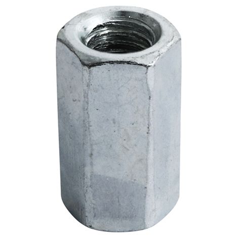 Timco Hex Connector Nuts DIN6334 Silver - M10 (100 Box)