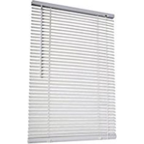TENDA VENEZIANA IN PVC GRIGIO LAMELLE DA 25 MM 45X160 CM- EMMEBI (1/2)
