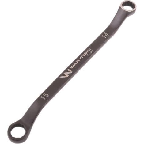 Ringschlüssel mit Knick 14 x 15 mm. CrV-Standard ASME B107.9 Waryński (1/2)