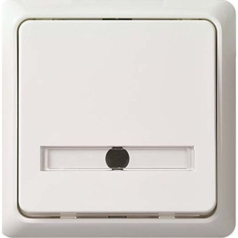 ELSO POUSSOIR PLAQUE DE POLICE ENCASTRABLE 1 A.42 V REN, BLANC PUR, 506124