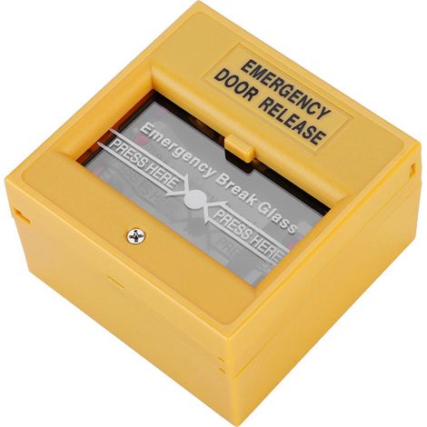 Botón de alarma de salida de emergencia contra incendios, botón de liberación de rotura de cristal de seguridad (1/5)