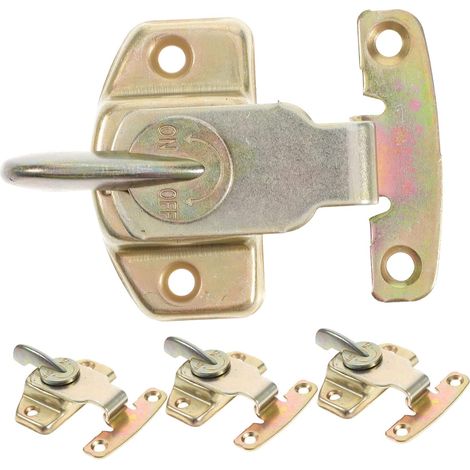 Ensemble de 4 loquets en fer doré pour fixer les rallonges de tables e (1/5)