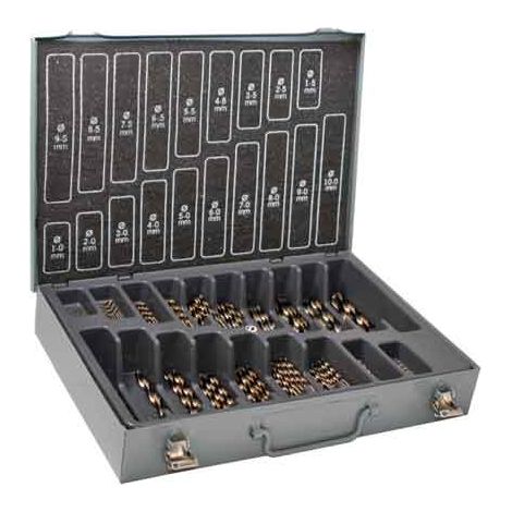 SÉRIE DE FORETS « HSS COBALT 5% » EN BOÎTE ECEF 120 pièces