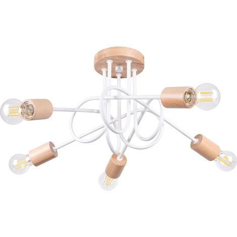 Lampadario Ember 5 bianco (1/5)