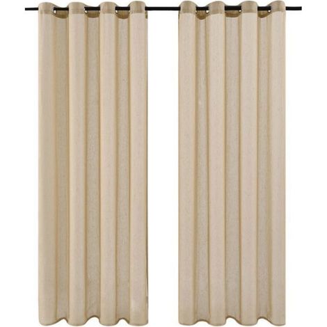 Rideau Occultant - Polyester - Kaki - Pour Chambre À Coucher Et Salon - 130x100 cm (1/5)