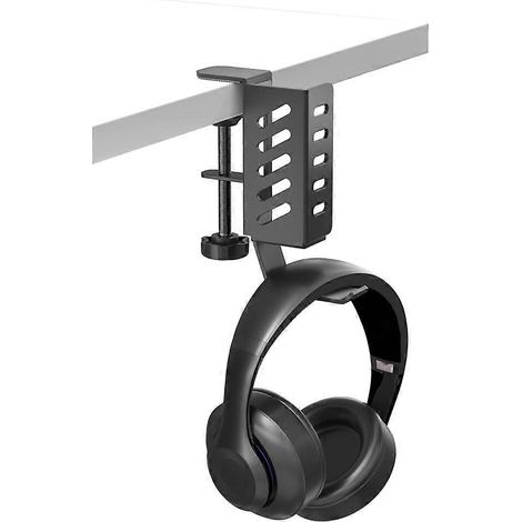 Multifunktionaler Seitenständer für Laptop, Tablet und Desktop-Computer mit Kühlkörper und universellem Aufbewahrungssystem ohne Bohren (schwarz). (1/5)