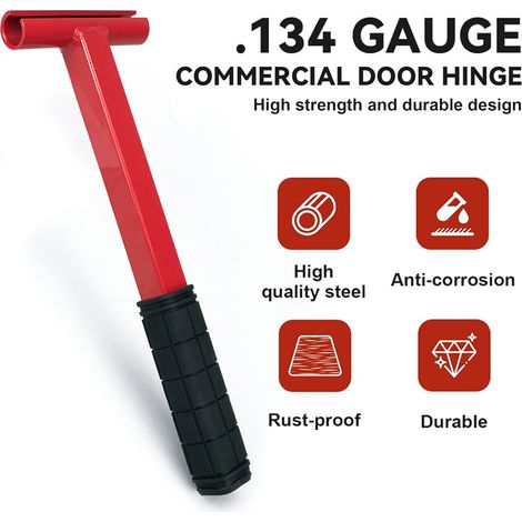 Clé de Réglage de Précision pour Charnières de Porte – Outil Professionnel pour Serruriers et Techniciens de Maintenance (Tuyau carré rouge) (1/5)