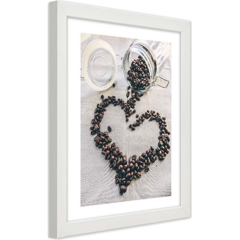 Quadro con cornice, Amore per il caffà¨ - 40x60 (1/5)