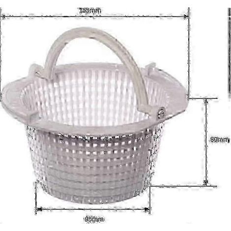 Panier de skimmer encastré pour piscine - Pièce de rechange pour filtre de piscine (1/3)
