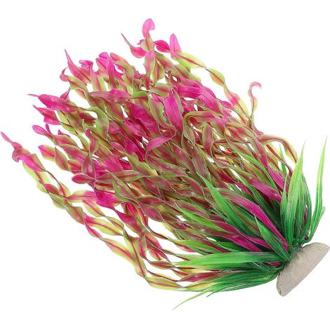 Plantes aquatiques artificielles en plastique : plantes d’aquarium réalistes, décorations de plantes aquatiques artificielles, adaptées à la décoration d’aquariums à la maison et au bureau. (1/5)