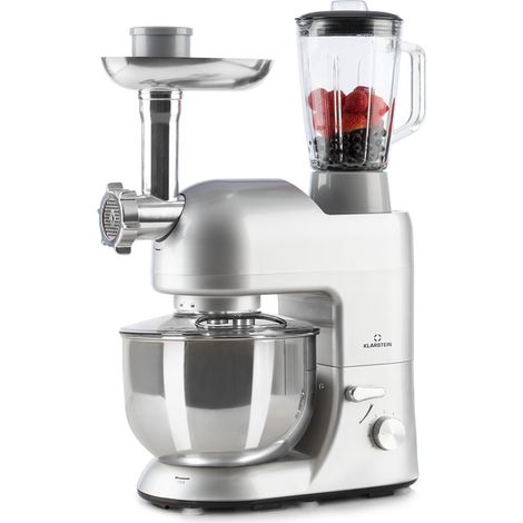Klarstein Lucia robot da cucina 3 in 1, 1800 W / 2,7 PS 5 litri in acciaio inossidabile senza BPA (1/5)