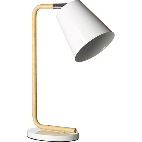 Interiors by Premier Scandi Style White Table Lamp, Flexible Lighting Of Bedside Table Lamp, Contemporary Livingroom Table Lamp (1/5)