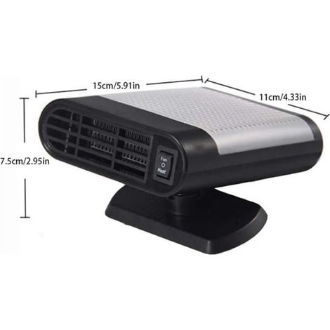 Chauffage Voiture - 12 V 150 W - Ventilateur Céramique - Dégivrage Rapide - Pour Intérieur Véhicule - 1 Pièce